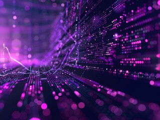 Abstract background of coding software for virtual reality