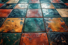 An Image Of A Giant Sliding Puzzle, With Each Tile A Door That Leads To A Different Fantasy Landscape,