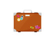 Luggage. Vector illustration of flat colorful