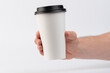 Holding paper cup for cold beverage