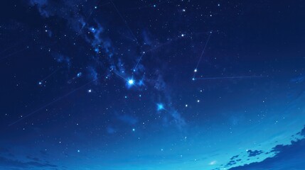 canis major constellation with the star sirius shining brightly.