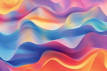 Wall Mural - abstract colorful gradient background smooth blended colors modern digital wallpaper