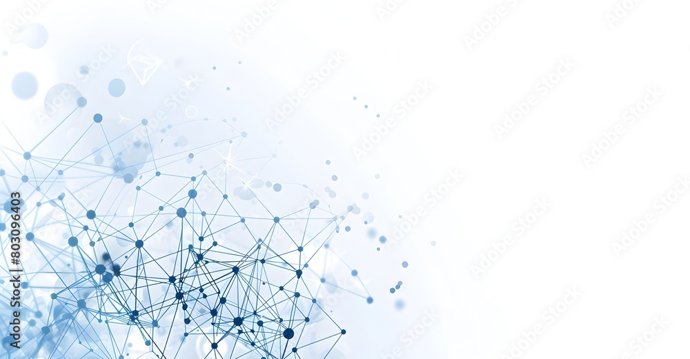 Abstract background with connected dots and lines, representing a ...