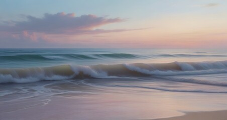 Poster - beach at sunset