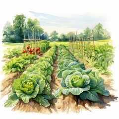 A Lush vegetable garden