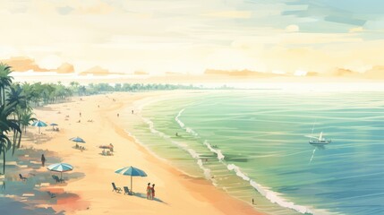 Wall Mural - beach