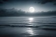 © birdmanphoto - moon over sea