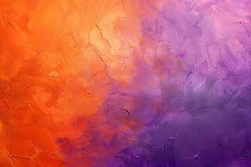 Wall Mural - Textured canvas style textured canvas, abstract orange and purple background