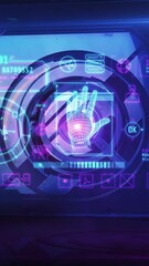 Wall Mural - astronaut in orbit around the moon. 3d render