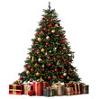 © Rafay - Christmas tree with gifts on isolated transparent background