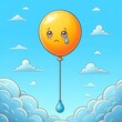 Balloon emotion concept.