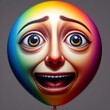 Balloon emotion concept.