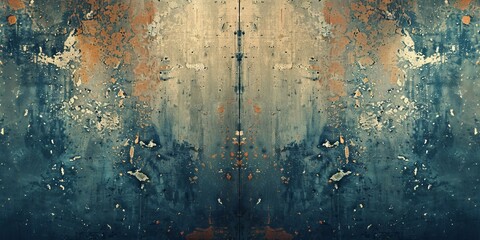 Wall Mural - Blue and brown grunge texture background