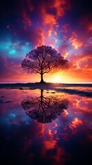 Wall Mural - galaxy of Dusk, digital photography