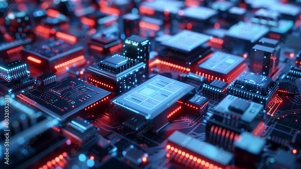 Show the potential of edge computing with an image of devices ...