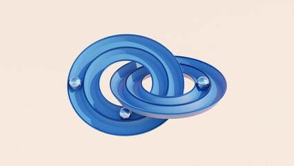 Abstract 3D Looping Video Background: Minimalist Motion Animation