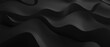 Abstract texture dark black gray grey background banner panorama long with 3d geometric waving waves curves gradient shapes for website, business, print design template paper pattern illustration..