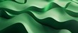 Abstract texture green colored color background banner panorama long with 3d geometric waving waves curves gradient shapes for website, business, print design template paper pattern illustration