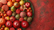 Fresh produce, concept background, generative ai