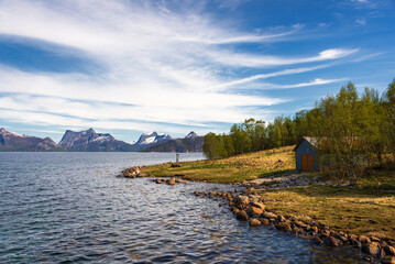 Wall Mural -  northern norway:nature sceneries on the road from Fauske to Narvik