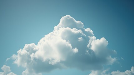 Poster - A plane flying through the clouds in the sky, suitable for travel and transportation concepts