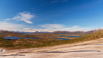 Wall Mural -  northern norway:nature sceneries on the road from Fauske to Narvik