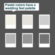 © faizimunir - Pastel colors have a wedding feel. calming old colors. a very elegant combination of gray and beige