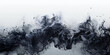black ultra fluid and oily explosion isolated white wide panorama background 