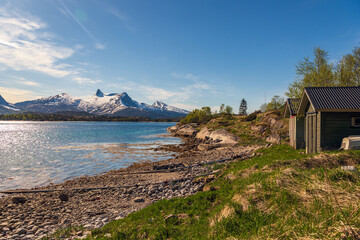 Wall Mural -  northern norway:nature sceneries on the road from Fauske to Narvik