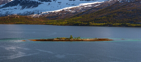 Wall Mural -  northern norway:nature sceneries on the road from Fauske to Narvik