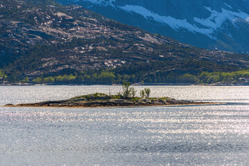 Wall Mural -  northern norway:nature sceneries on the road from Fauske to Narvik