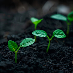 sprout growing from the ground