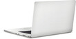 Laptop backside isolated on white background