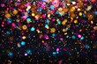 colorful confetti blizzard celebrating monthly events and trendy terminology festive abstract illustration