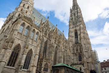 Wall Mural - St. Stephen's Cathedral, a medieval Catholic church in the center of Vienna