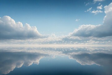 Sticker - blue sky with clouds