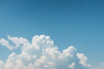 Poster - blue sky with clouds