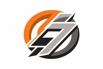 Fototapete - negative space design where the logo is formed by the absence of color or shape