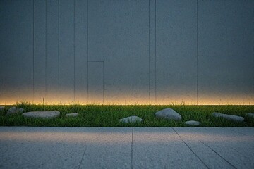 Canvas Print - basketball court in the park