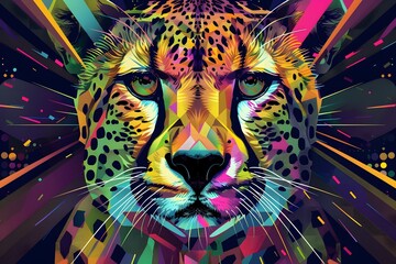 Wall Mural - tiger in the night
