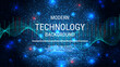 © Ulvur - Modern technology style vector background. Design for presentation, slideshow, landing page, flyer, banner, card, booklet