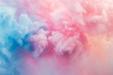 Colorful cotton candy in soft pastel color background, romantic pastel texture background