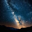 night sky, capturing the Milky Way, shooting stars generative ai