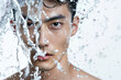 © keisuke - 水を浴びるアジア人男性、メンズビューティー