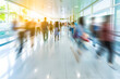 © MVProductions - Interior of doctor and patient people in hospital corridor for background, Health care and medical technology concept. Motion blur effect