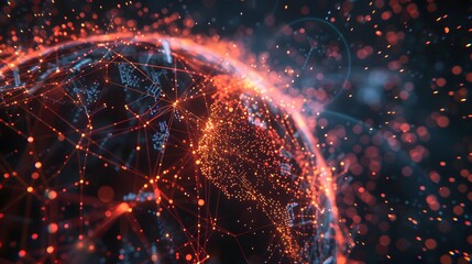 circular technology background