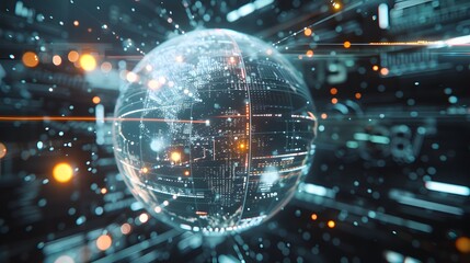 circular technology background
