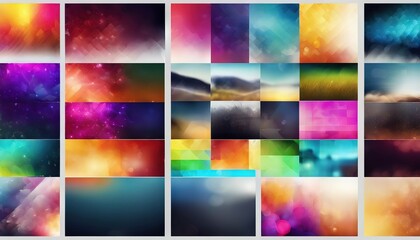 Wall Mural - 'header 21 colorful Various design abstract set vector collection'