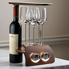 Wall Mural - Variety of wine glass holder for RV splashes with RV wine glass holder3