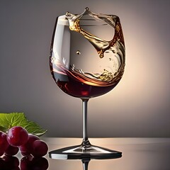 Wall Mural - Mix of wine glass holder splashes with wine glasses1